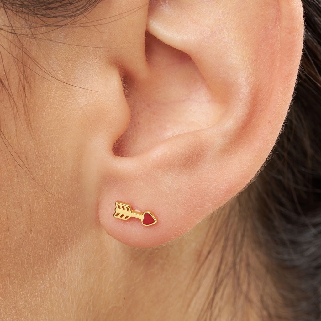 LULU Copenhagen Amor ørering 1 stk Ear stud, 1 pcs Forgyldt