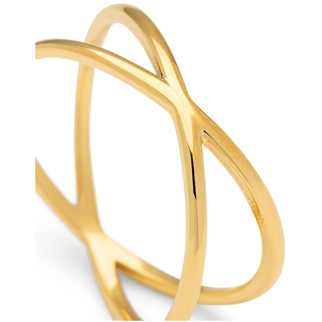 LULU Copenhagen Atom Ring - guld belagt Rings Forgyldt