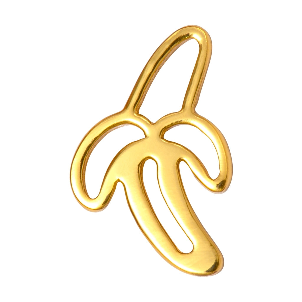 LULU Copenhagen Banana ørering 1 stk Ear stud, 1 pcs Forgyldt