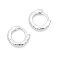 Basic Rough Hoops par - Silver Plated