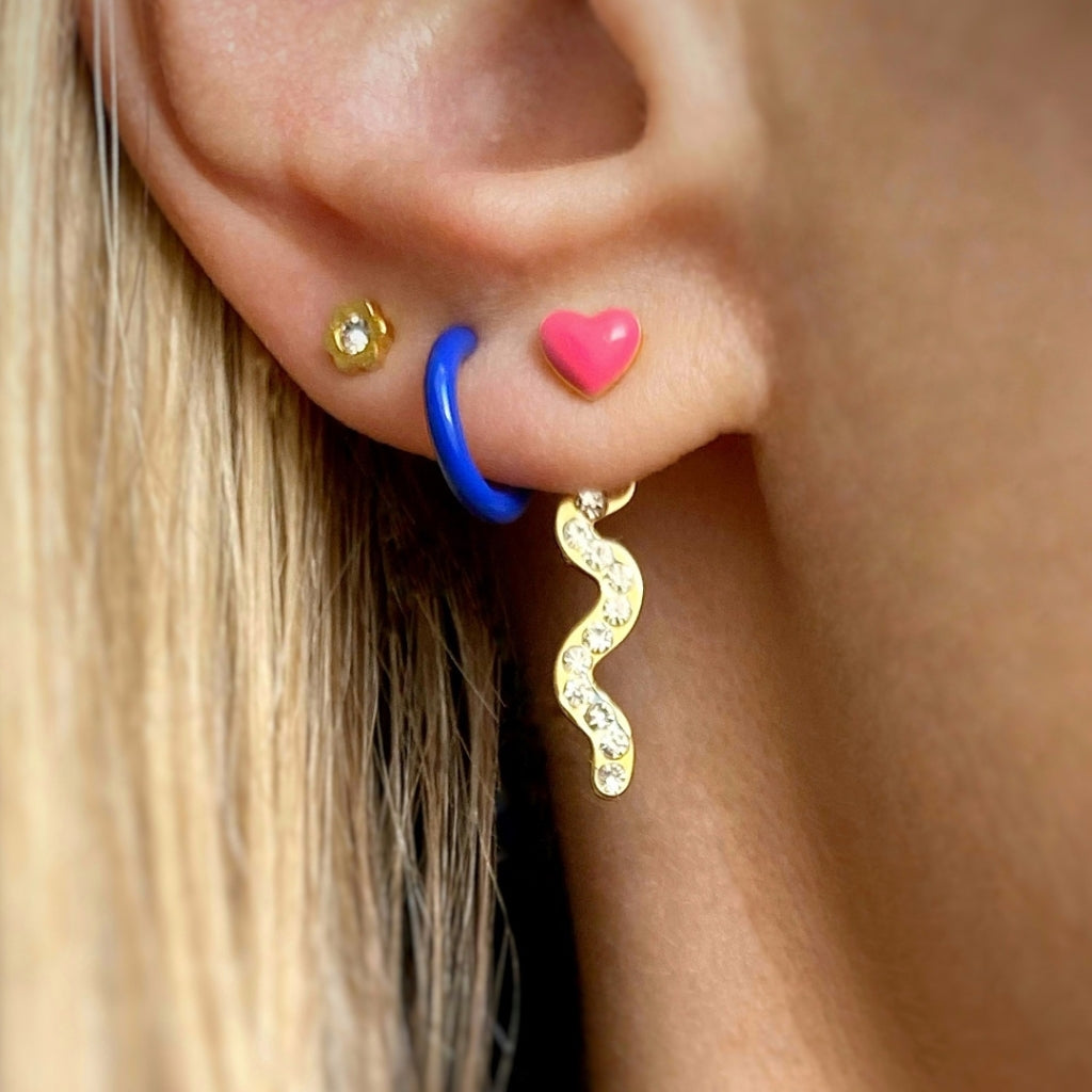 LULU Copenhagen Blomst ørering 1 stk Ear stud, 1 pcs