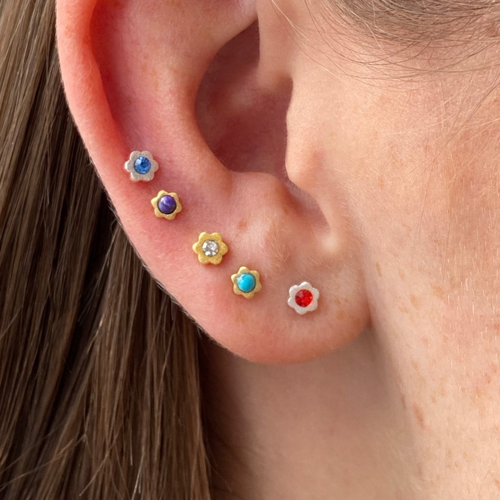 LULU Copenhagen Blomst ørering 1 stk Ear stud, 1 pcs