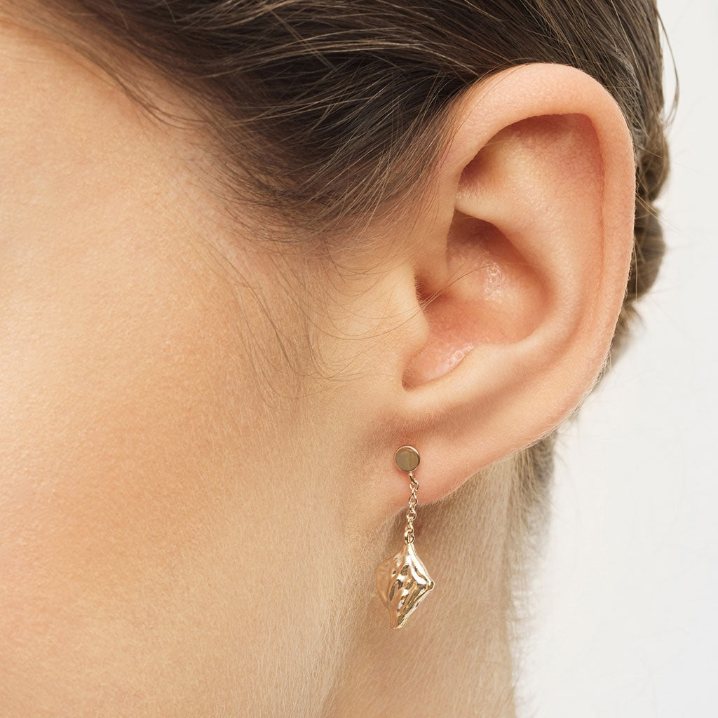 LULU Copenhagen Boheme Guld belagt ørering 1 stk Ear stud, 1 pcs Forgyldt