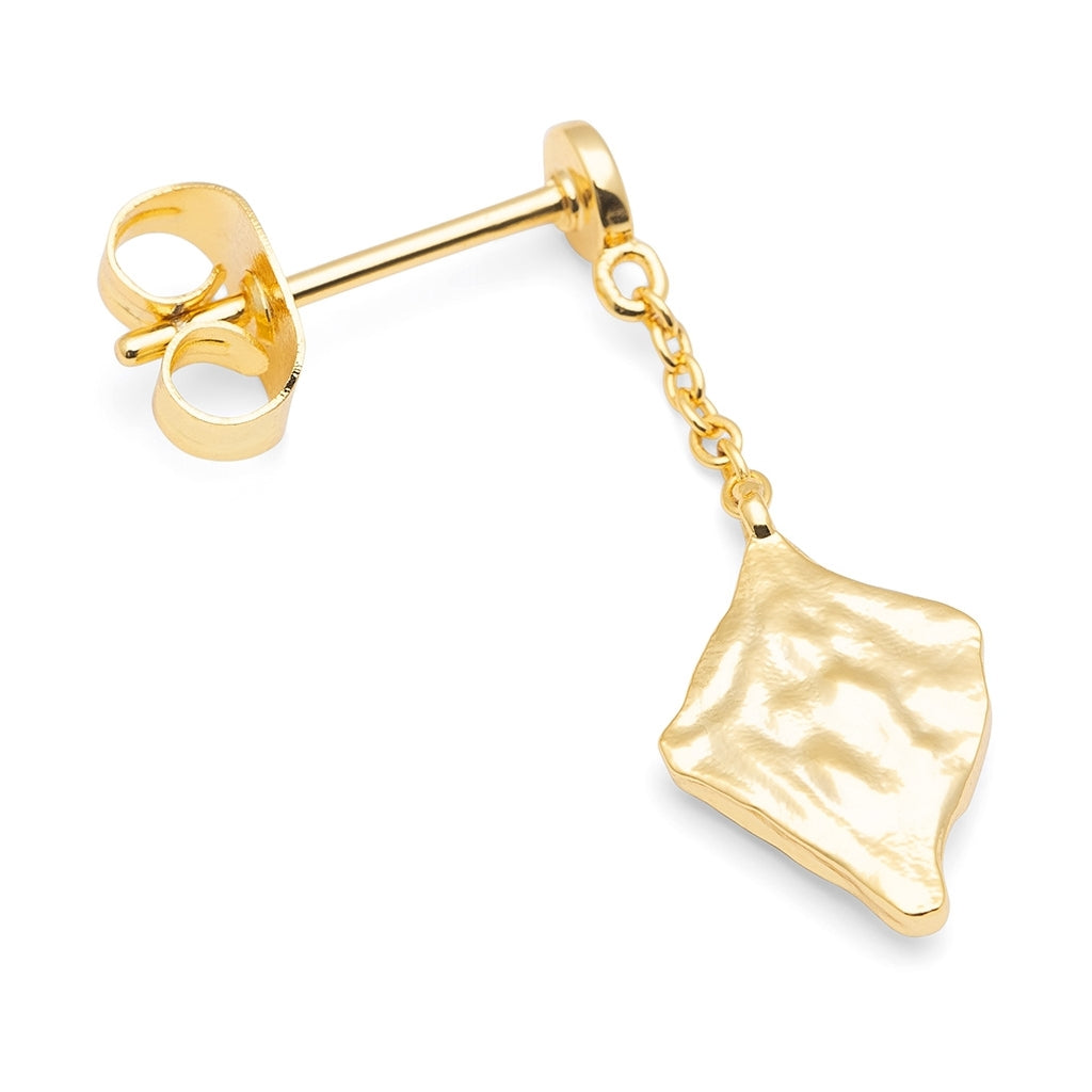 LULU Copenhagen Boheme Guld belagt ørering 1 stk Ear stud, 1 pcs Forgyldt