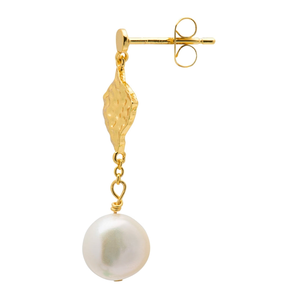 LULU Copenhagen Boheme Pearl ørering 1 stk Ear stud, 1 pcs Forgyldt