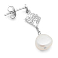 Boheme Pearl ørering 1 stk - Silver Plated