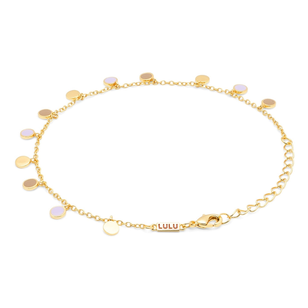 LULU Copenhagen Boho Armbånd Bracelets Mocha Mousse/Purple
