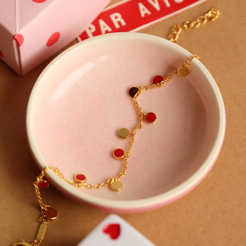 LULU Copenhagen Boho Armbånd Bracelets Passion Red
