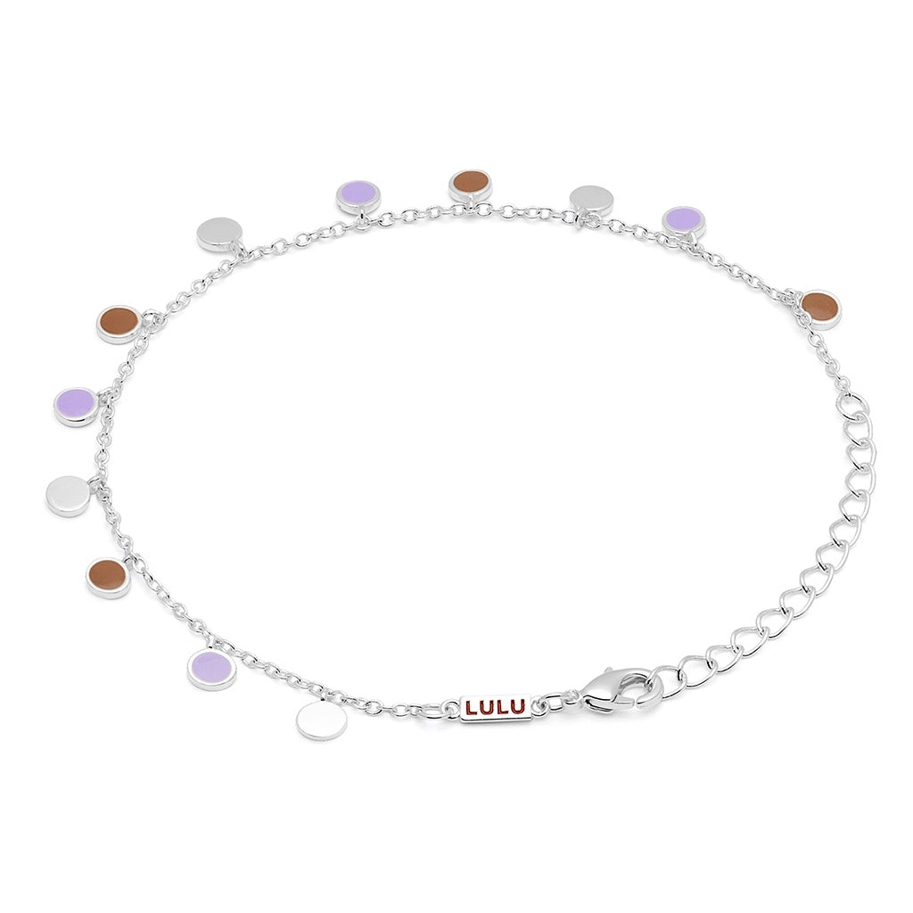 LULU Copenhagen Boho Armbånd Bracelets Mocha Mousse/Purple