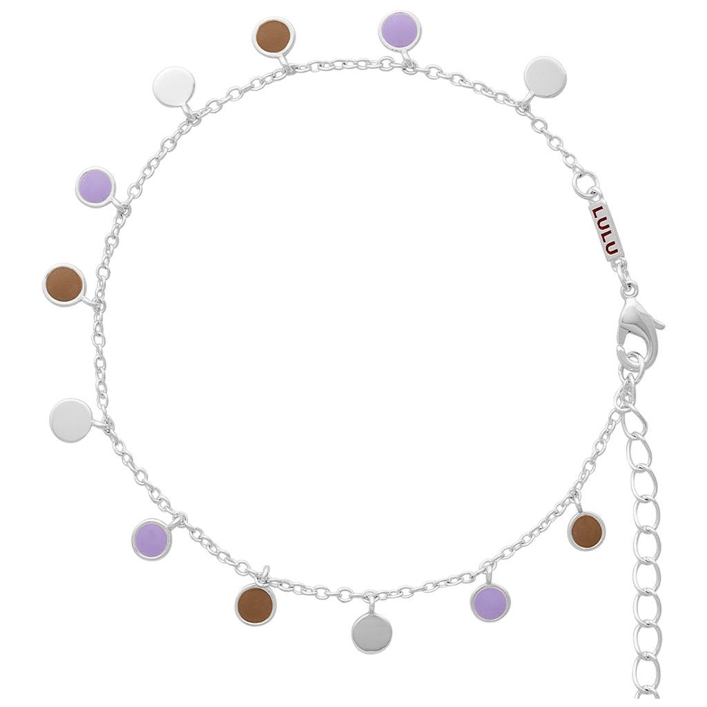 LULU Copenhagen Boho Armbånd Bracelets Mocha Mousse/Purple