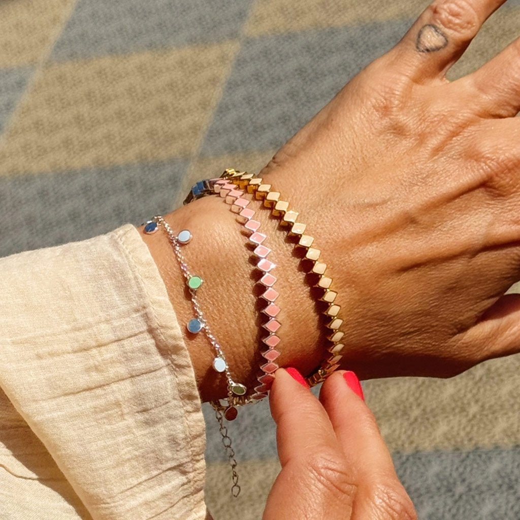 LULU Copenhagen Boho Armbånd Bracelets Skyride Blue/Seasalt Green