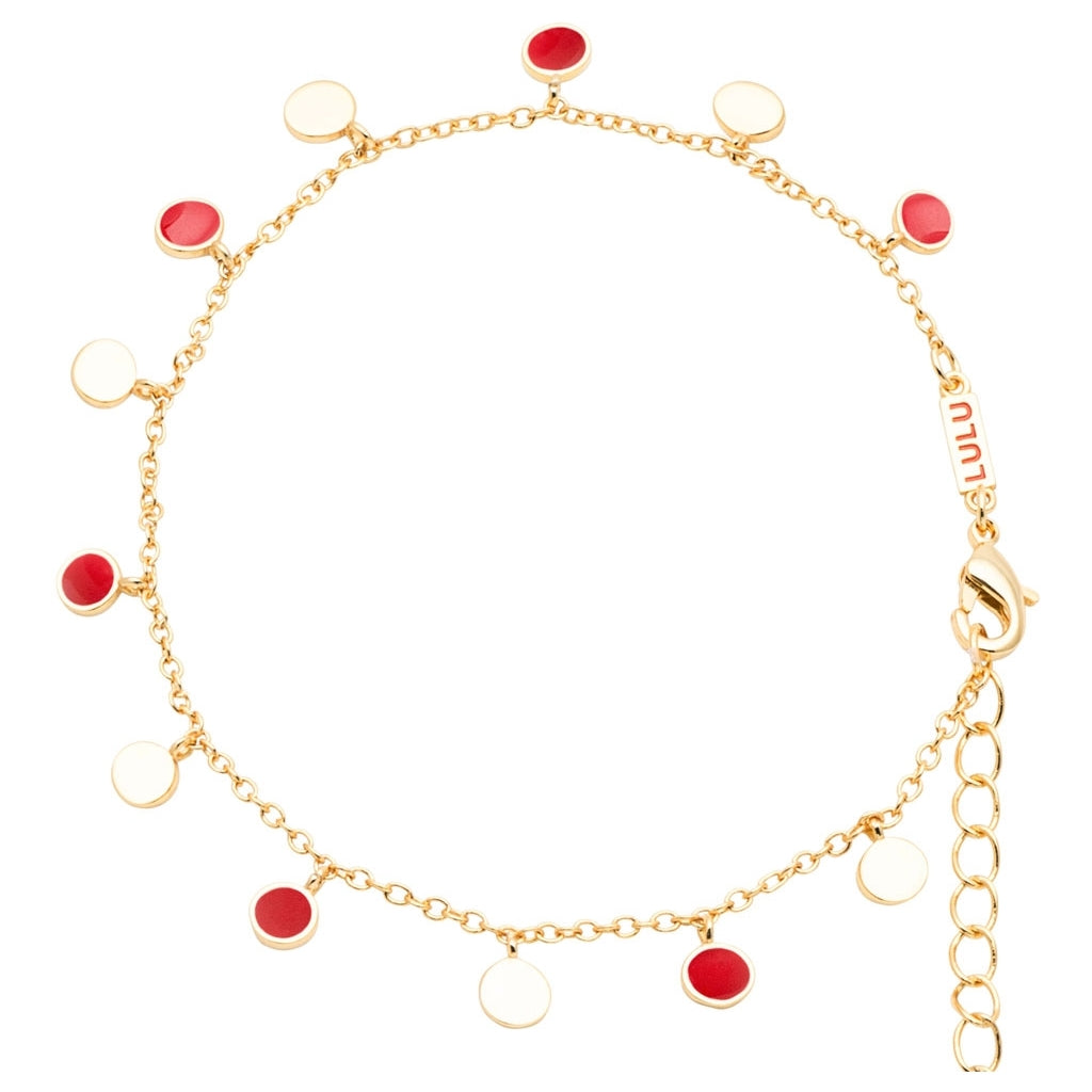 LULU Copenhagen Boho Armbånd Bracelets Passion Red