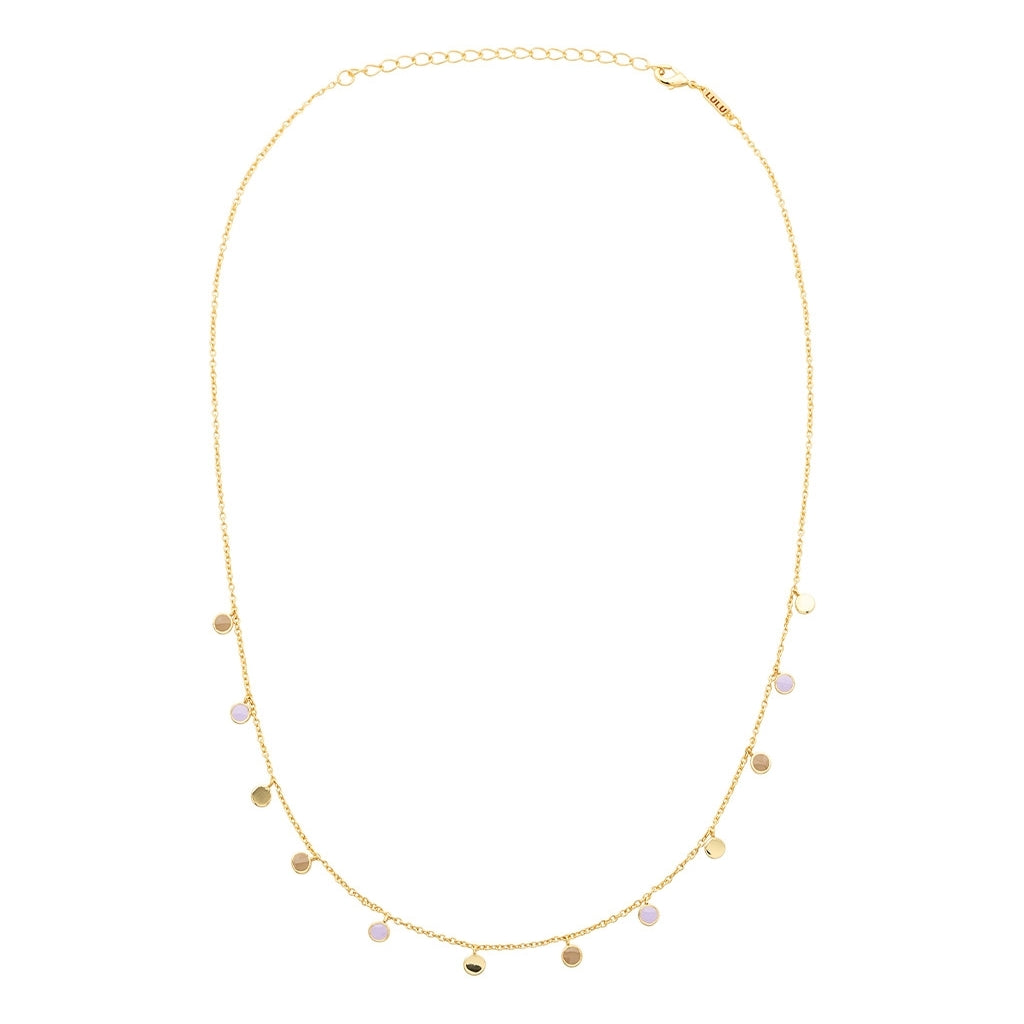 LULU Copenhagen Boho Halskæde Necklaces Mocha Mousse/Purple