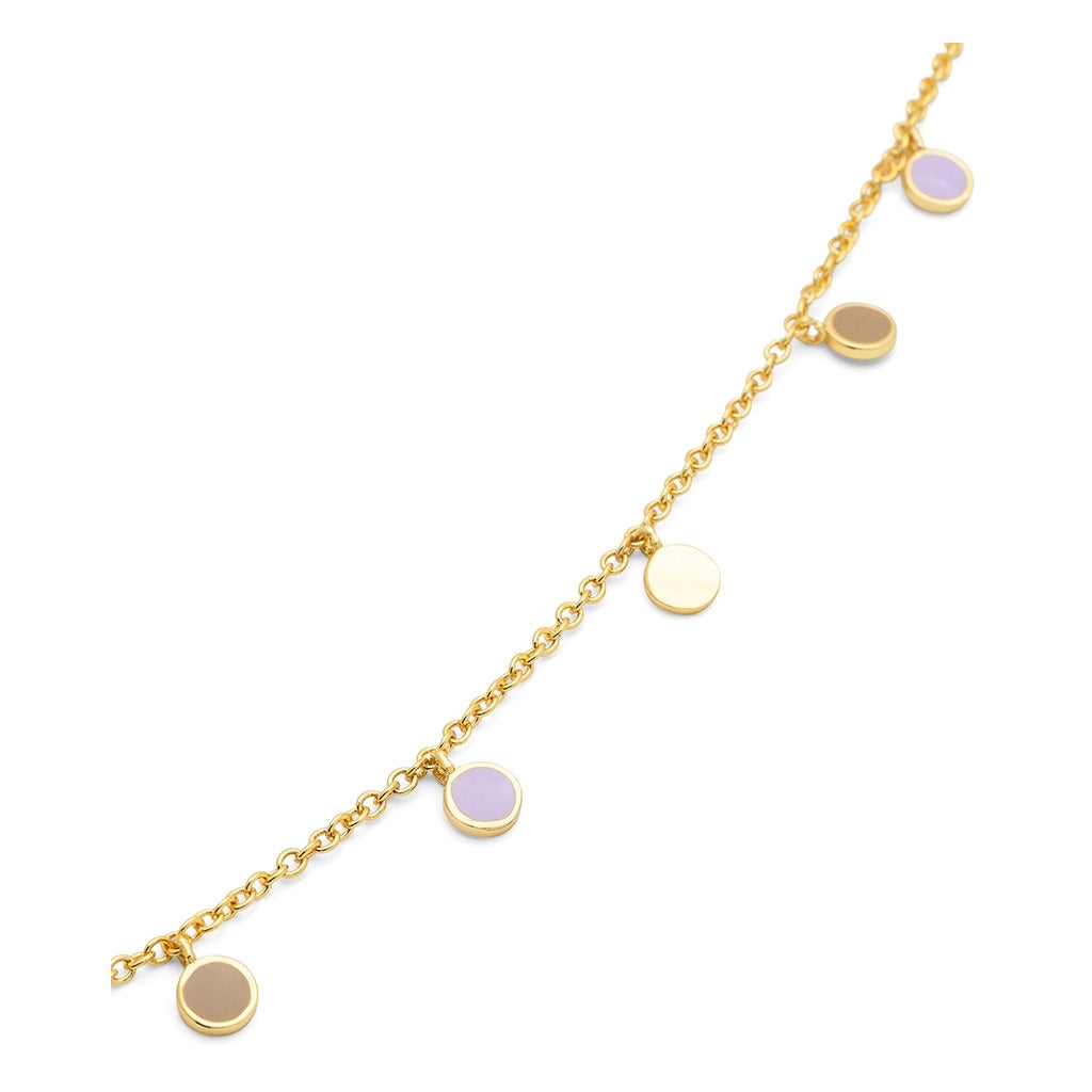 LULU Copenhagen Boho Halskæde Necklaces Mocha Mousse/Purple