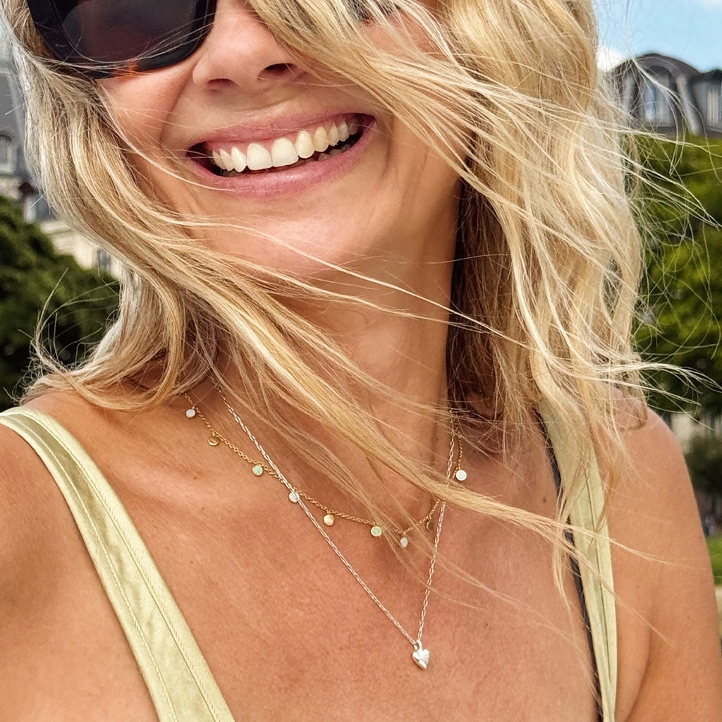 LULU Copenhagen Boho Halskæde Necklaces Skyride Blue/Seasalt Green