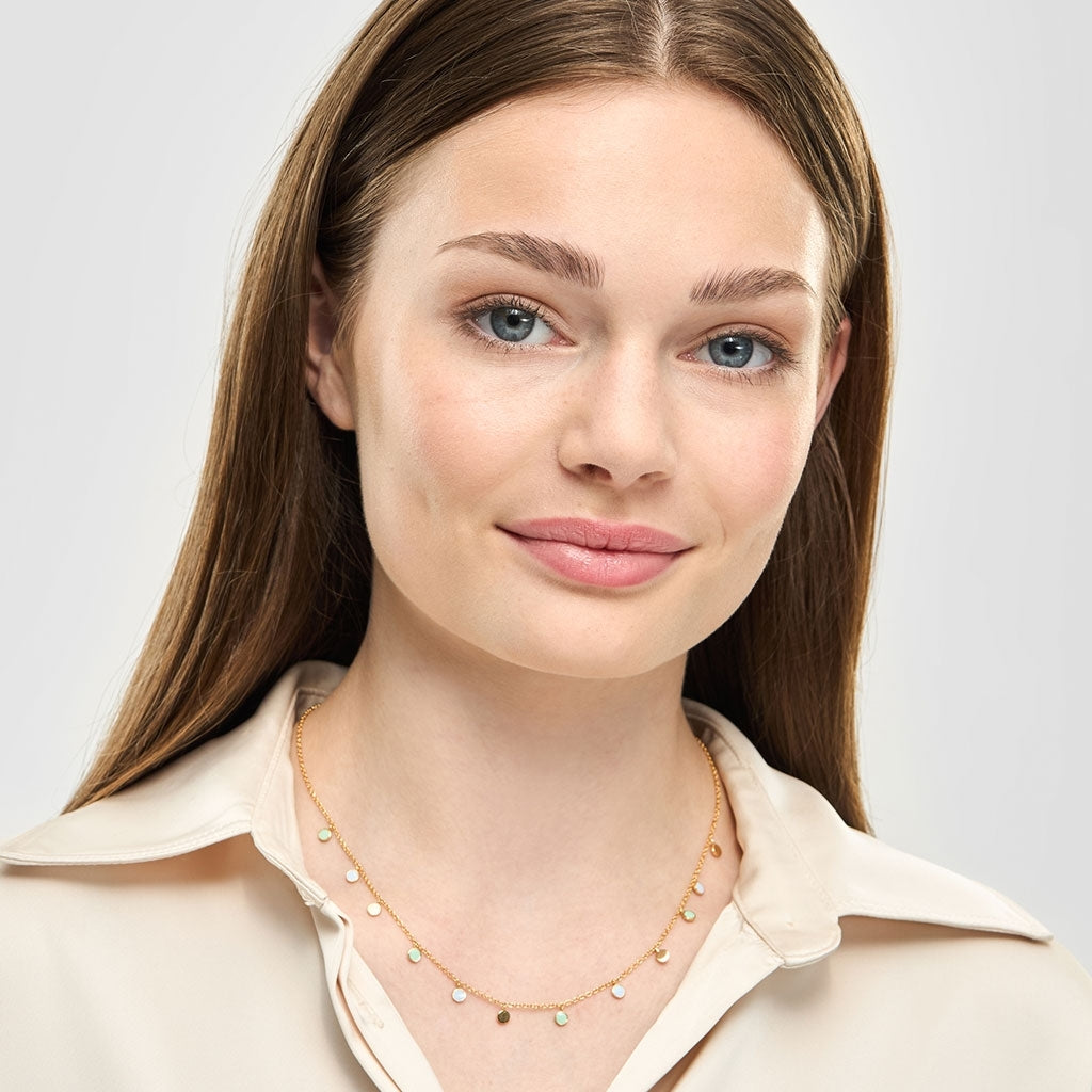 LULU Copenhagen Boho Halskæde Necklaces Skyride Blue/Seasalt Green