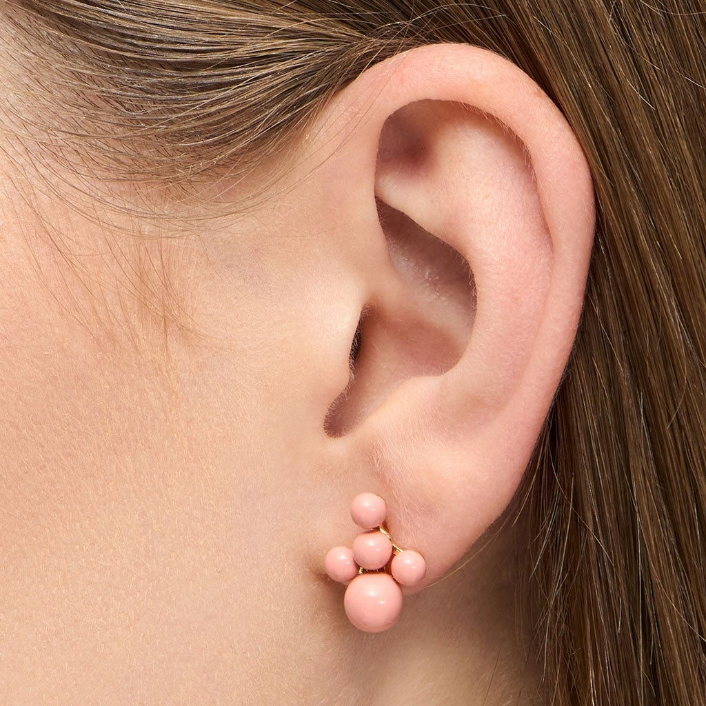 LULU Copenhagen Bouquet Cloud ørering 1 stk Ear stud, 1 pcs Burnt Coral