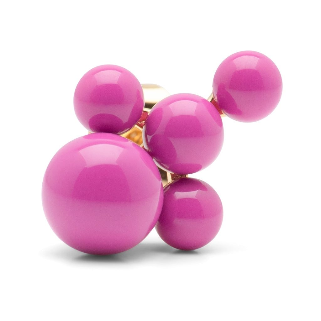LULU Copenhagen Bouquet Cloud ørering 1 stk Ear stud, 1 pcs Electric Fuchsia Pink