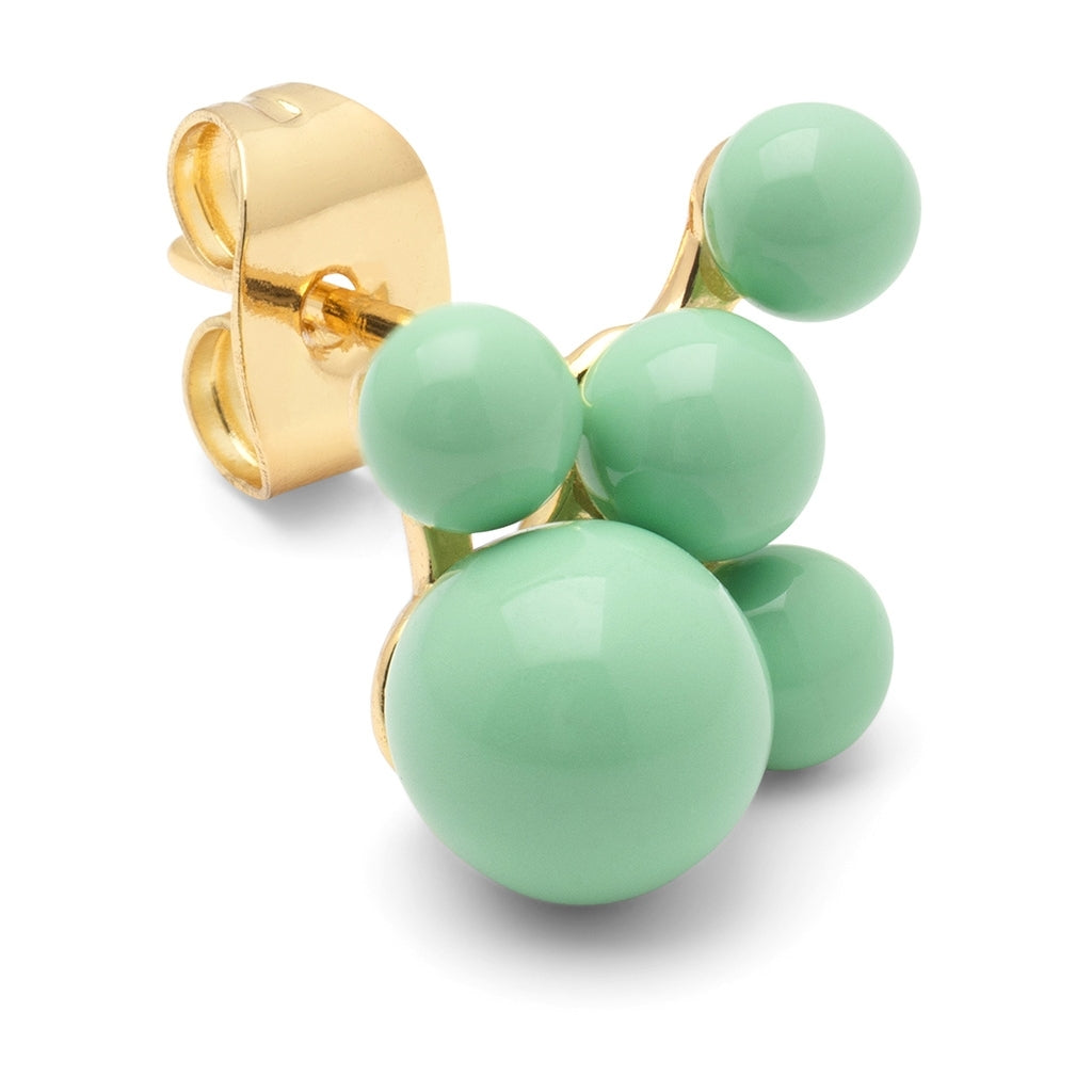 LULU Copenhagen Bouquet Cloud ørering 1 stk Ear stud, 1 pcs Seasalt Green