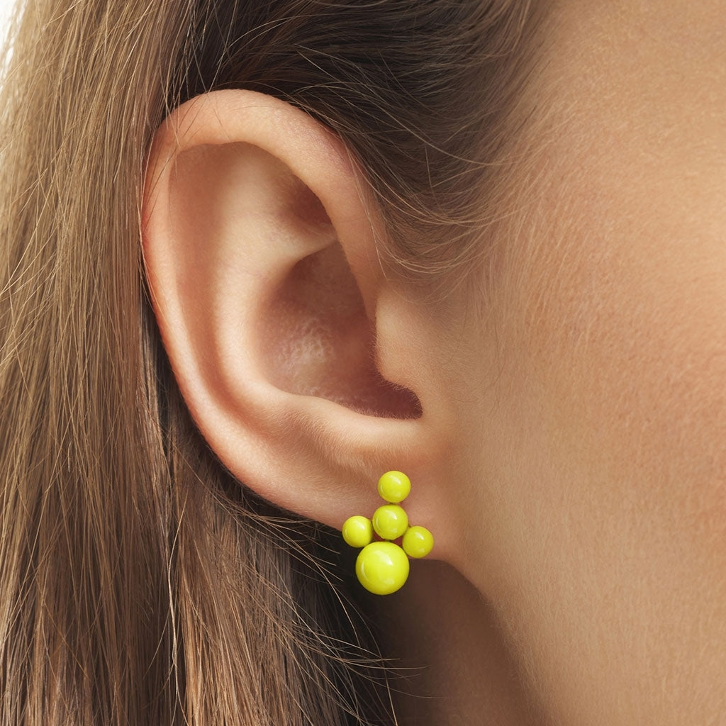 LULU Copenhagen Bouquet Cloud ørering 1 stk Ear stud, 1 pcs Wild Lime