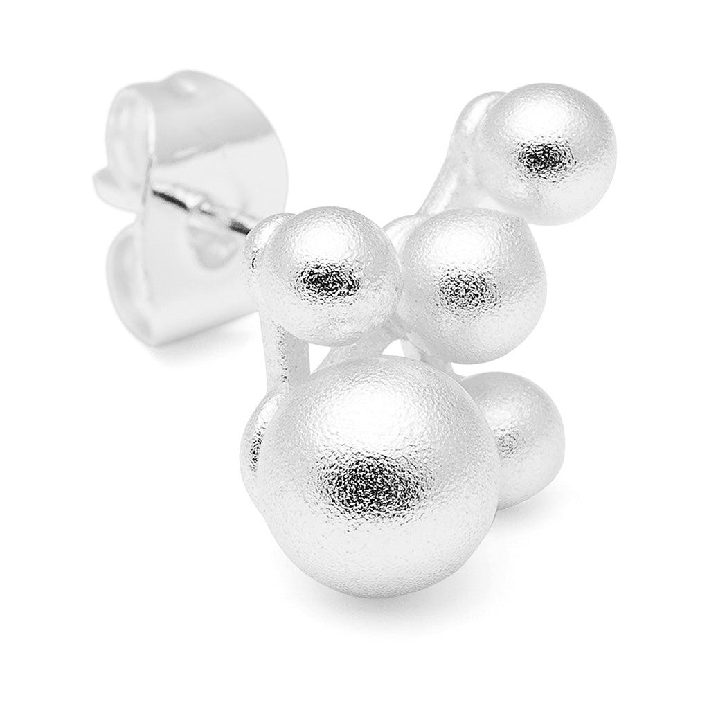 LULU Copenhagen Bouquet Cloud ørering 1 stk Ear stud, 1 pcs Silver Plated