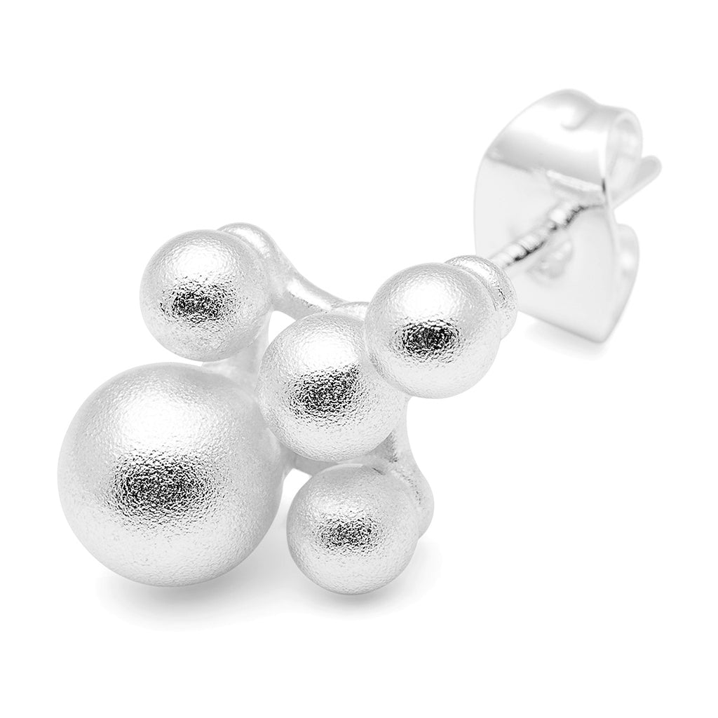 LULU Copenhagen Bouquet Cloud ørering 1 stk Ear stud, 1 pcs Silver Plated