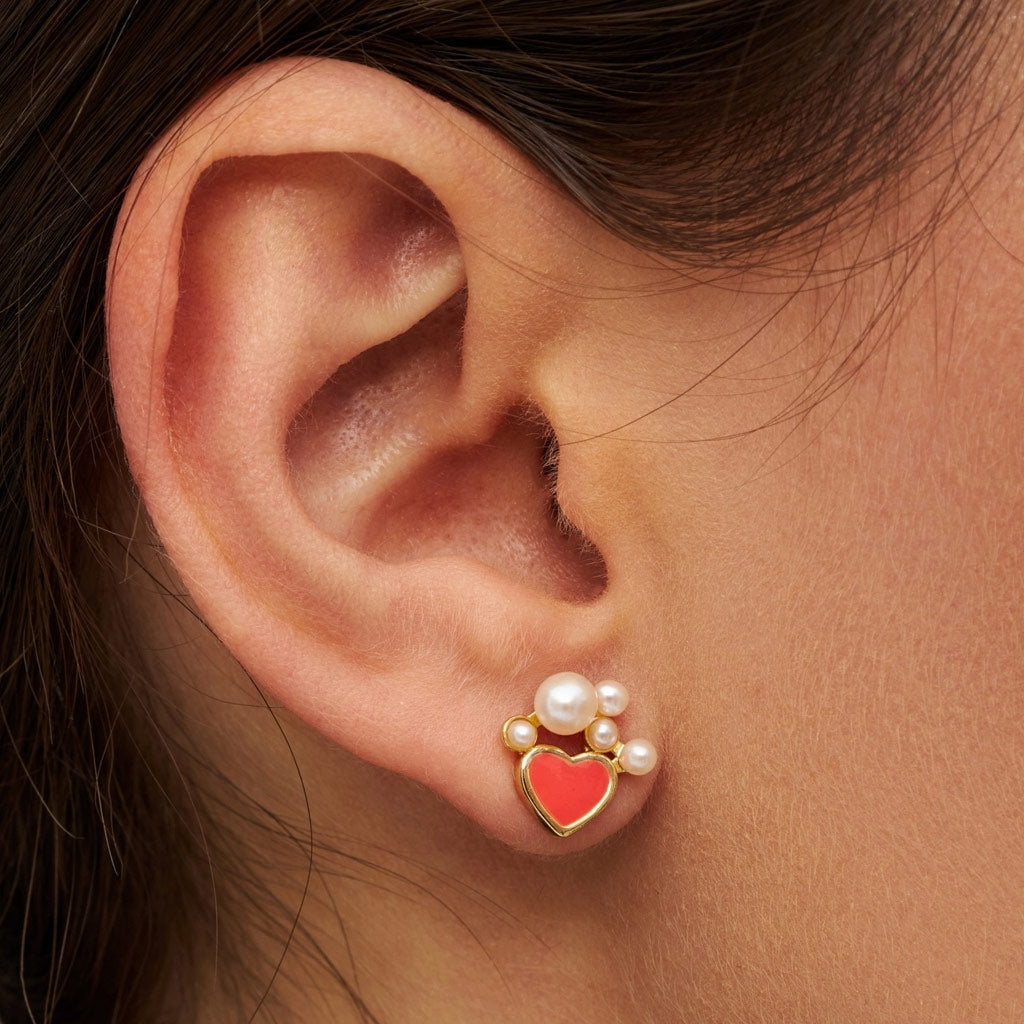 LULU Copenhagen Bouquet Dream ørering 1 stk Ear stud, 1 pcs Forgyldt