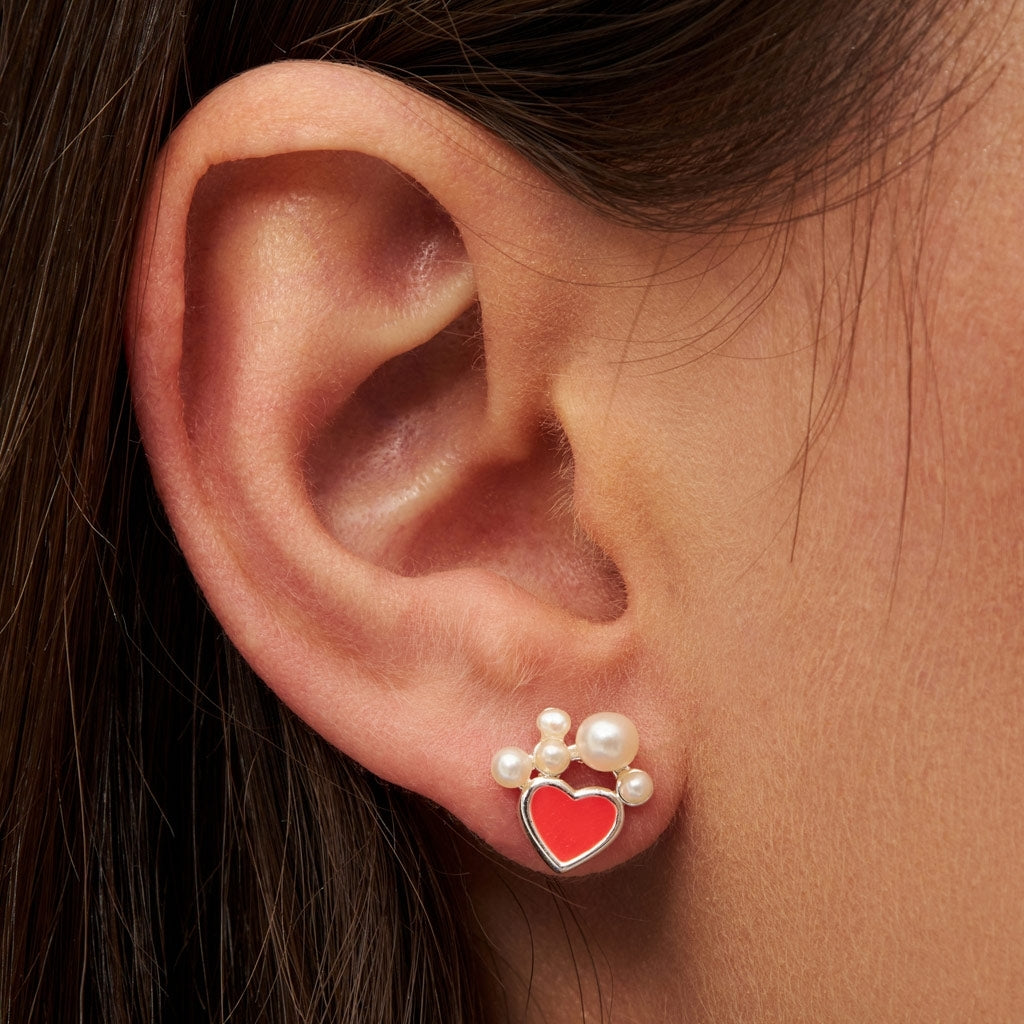 LULU Copenhagen Bouquet Dream ørering 1 stk Ear stud, 1 pcs Silver Plated