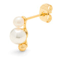 Bouquet Drip Silver ørering 1 stk - Forgyldt