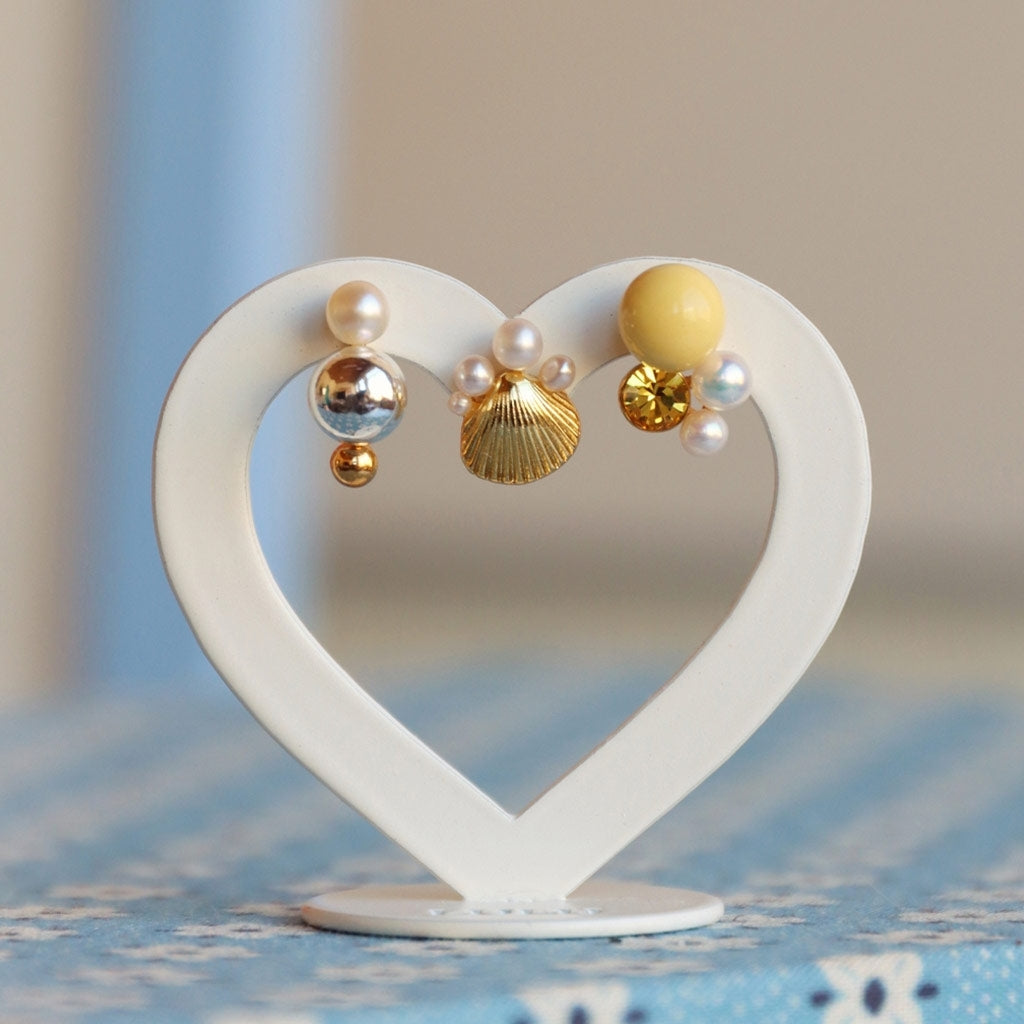 LULU Copenhagen Bouquet Lemon ørering 1 stk Ear stud, 1 pcs Forgyldt