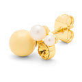 Bouquet Lemon ørering 1 stk - Forgyldt