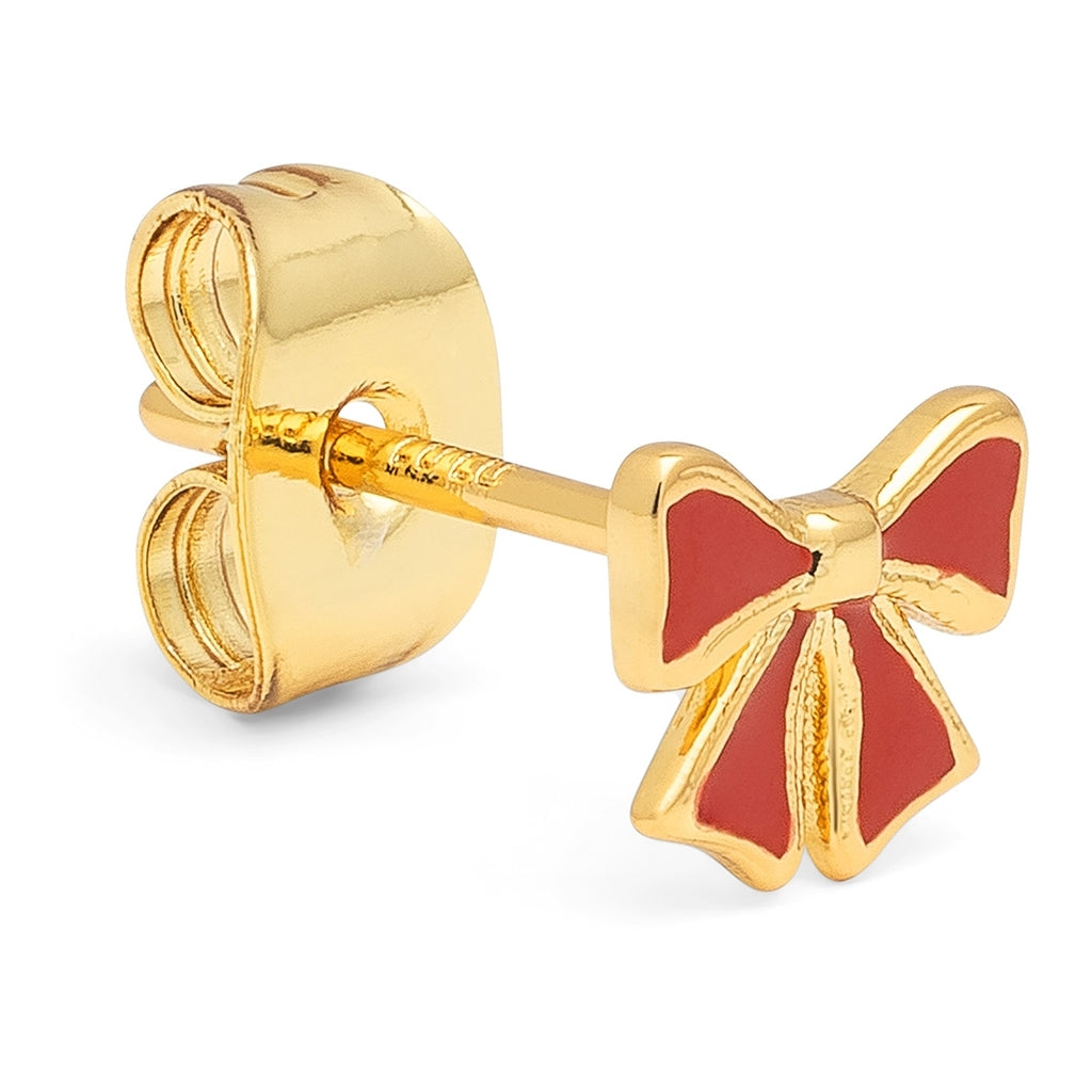 LULU Copenhagen Bow ørering 1 stk Ear stud, 1 pcs Forgyldt