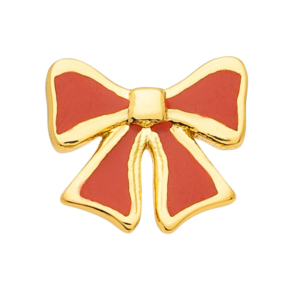 LULU Copenhagen Bow ørering 1 stk Ear stud, 1 pcs Forgyldt