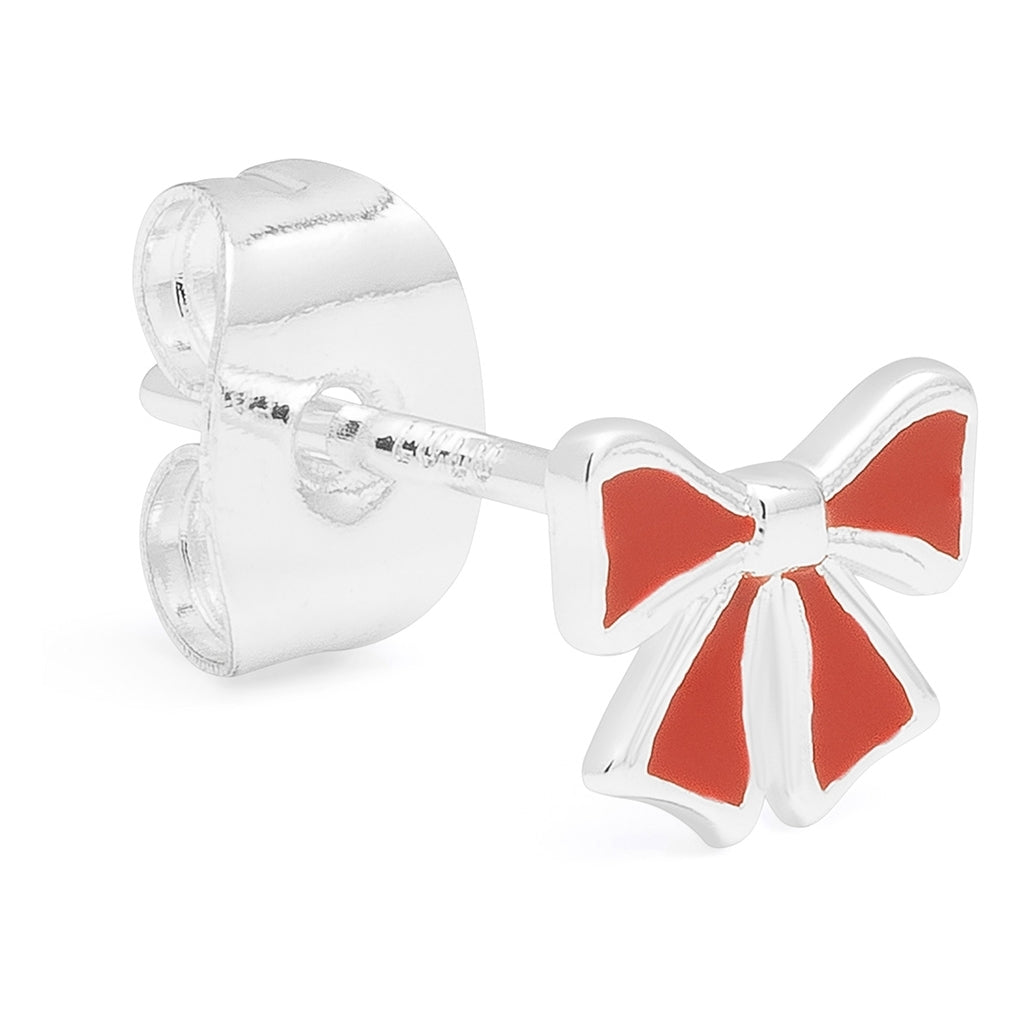 LULU Copenhagen Bow ørering 1 stk Ear stud, 1 pcs Silver Plated
