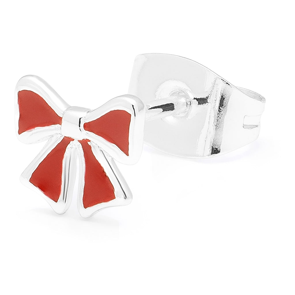 LULU Copenhagen Bow ørering 1 stk Ear stud, 1 pcs Silver Plated