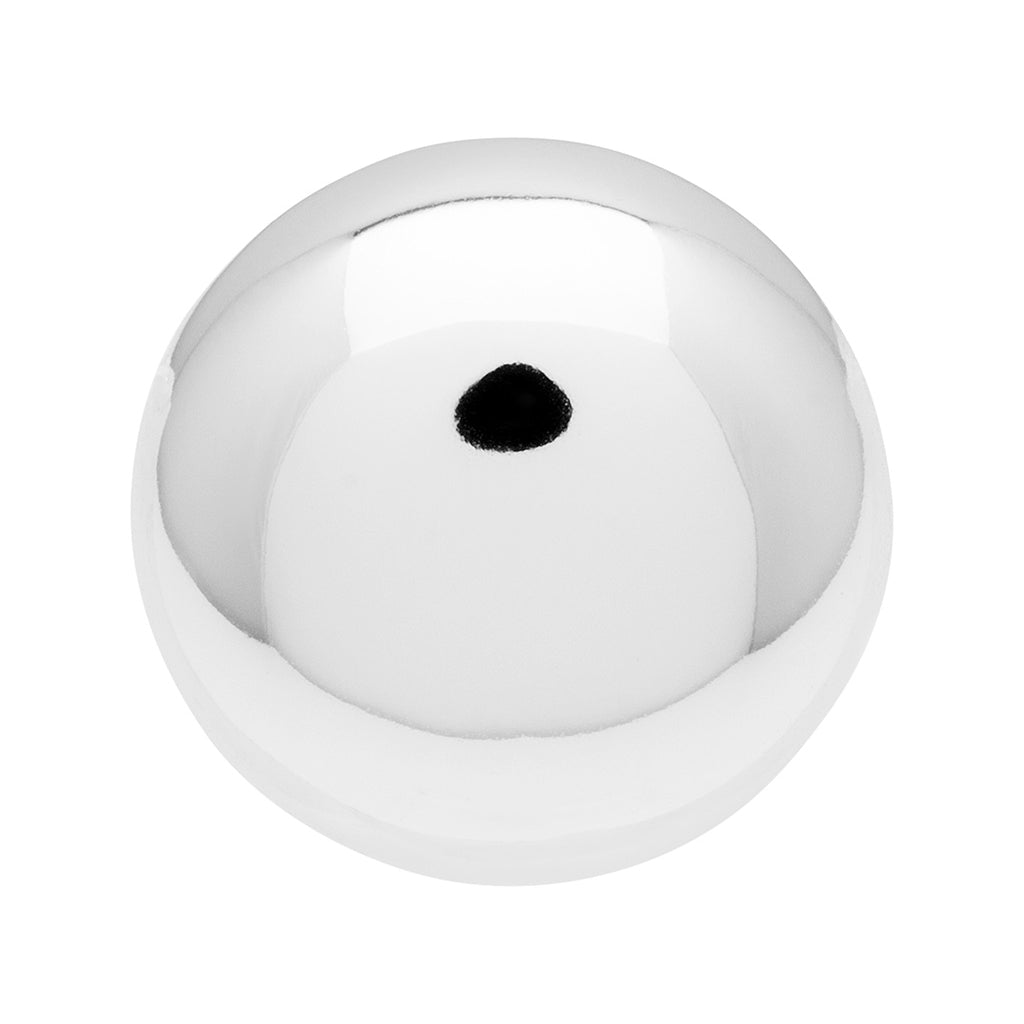 LULU Copenhagen Bubble Round ørering 1 stk - sølv belagt Ear stud, 1 pcs Silver Plated