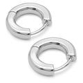 Buckle Hoops Large Par - Silver Plated