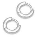 Buckle Hoops Small par - Silver Plated