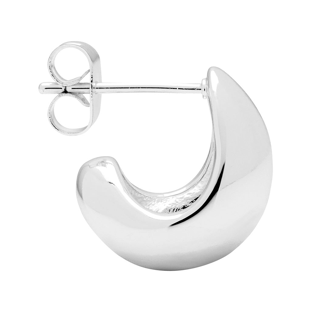 LULU Copenhagen Chunky Drop Hoops par - sølv belagt Hoops Silver Plated