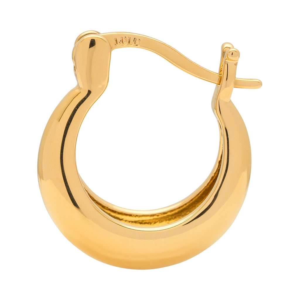 LULU Copenhagen Chunky Heavy Hoops par - guld belagt Hoops Forgyldt