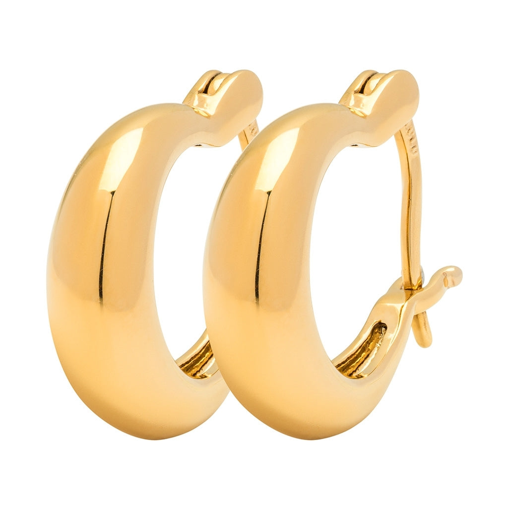LULU Copenhagen Chunky Heavy Hoops par - guld belagt Hoops Forgyldt
