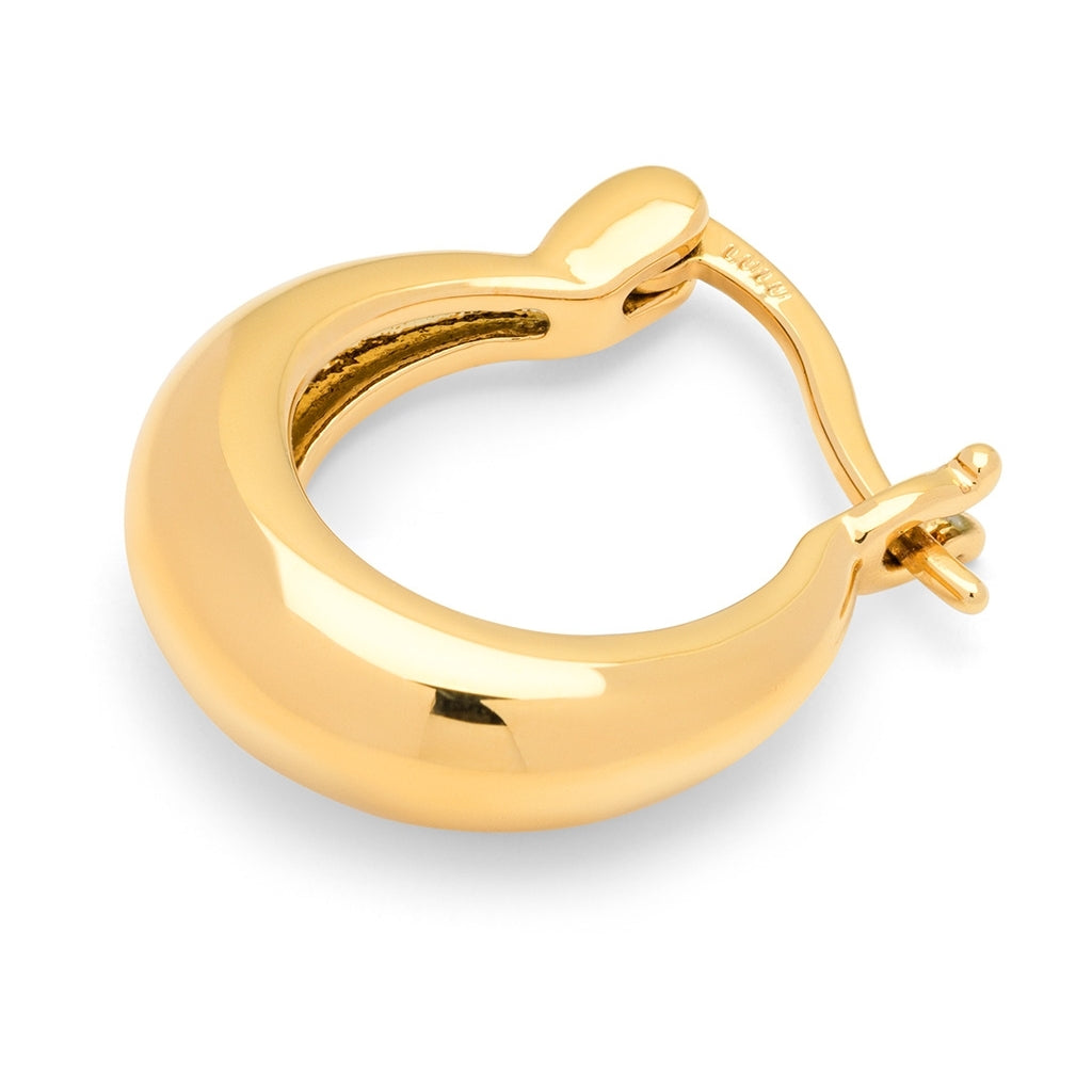LULU Copenhagen Chunky Heavy Hoops par - guld belagt Hoops Forgyldt