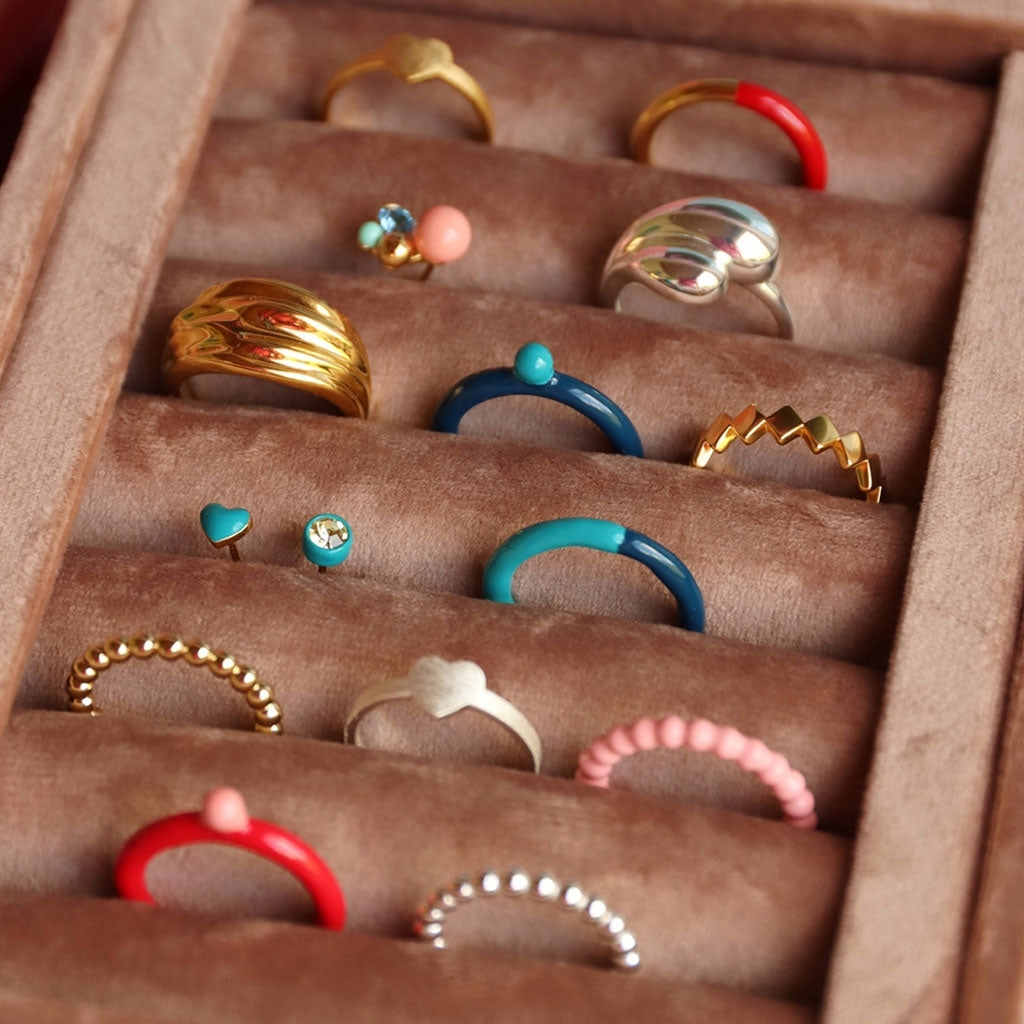 LULU Copenhagen Chunky Silk Ring - guld belagt Rings