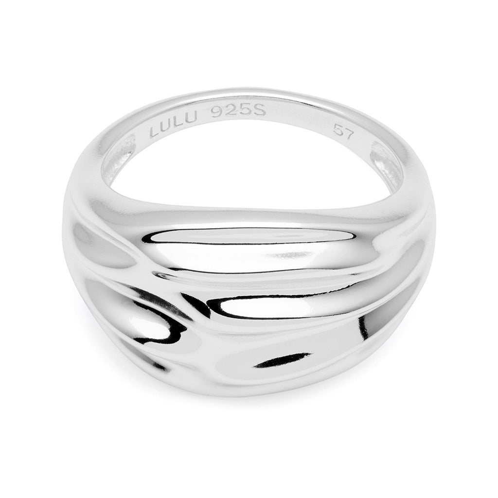 LULU Copenhagen Chunky Silk Ring - sølv Rings Sølv