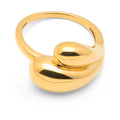 Chunky Soft Drops Ring - guld belagt - Forgyldt