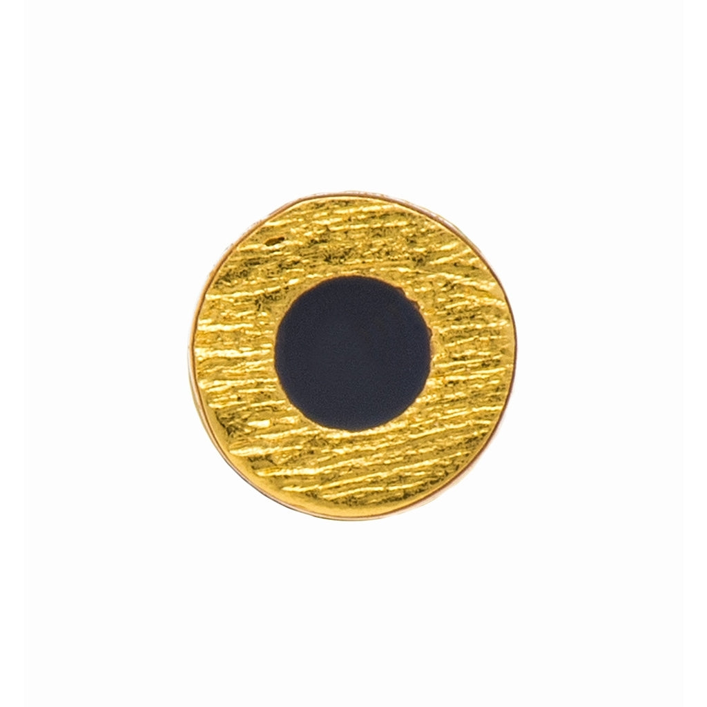 LULU Copenhagen Circle Small ørering 1 stk forgyldt Ear stud, 1 pcs Inkwell