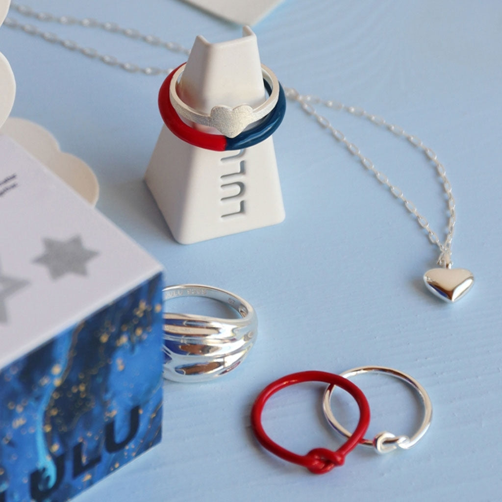 LULU Copenhagen Classic Heart Halskæde Sølv Necklaces Sølv