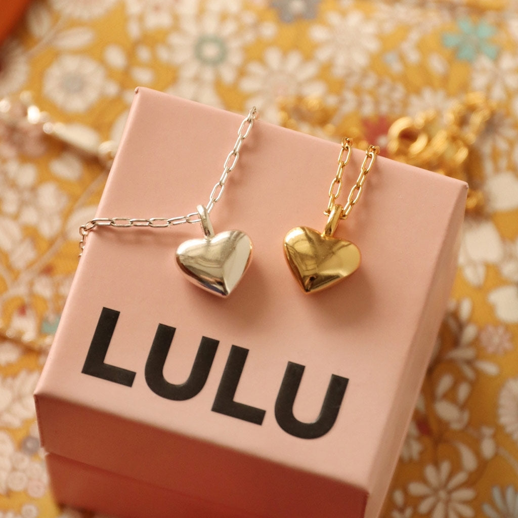 LULU Copenhagen Classic Heart Halskæde forgyldt Necklaces Forgyldt