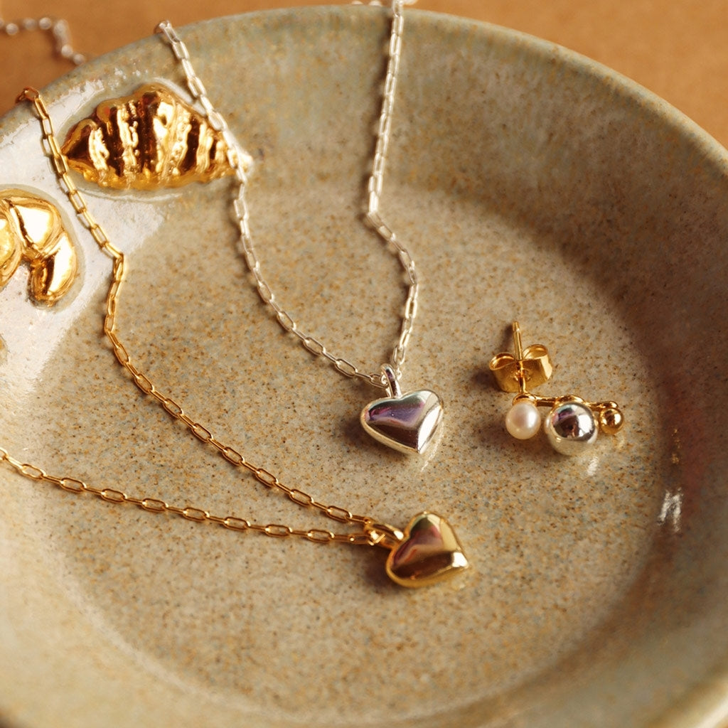 LULU Copenhagen Classic Heart Halskæde forgyldt Necklaces Forgyldt