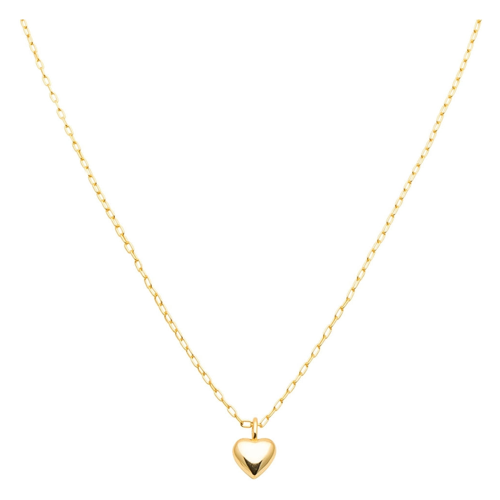 LULU Copenhagen Classic Heart Halskæde forgyldt Necklaces Forgyldt